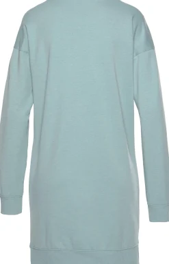 Homewear|Homewear| Sweatkleid mint-schwarz