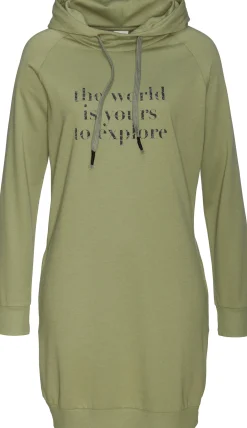 Homewear|Homewear|LASCANA Sweatkleid khaki