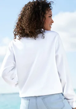 Pullover|Venice Beach Sweatshirt weiß
