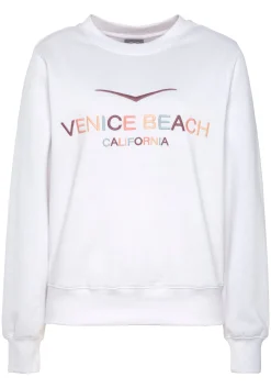 Pullover|Venice Beach Sweatshirt weiß