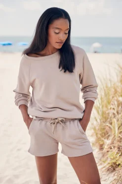 Shirts|LASCANA Sweatshirt hellbraun