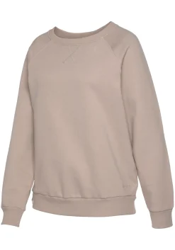 Shirts|LASCANA Sweatshirt hellbraun