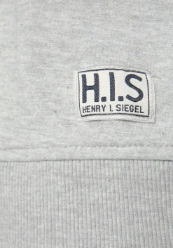 Homewear|Homewear|H.I.S Sweatshirt grau-meliert