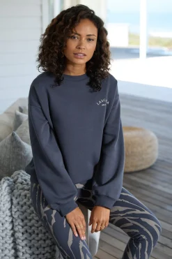 Strandmode|Pullover|LASCANA Sweatshirt anthrazit