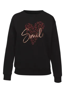 Pullover|Shirts|LASCANA Sweatshirt schwarz