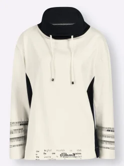 Pullover| Sweatshirt champagner-marine
