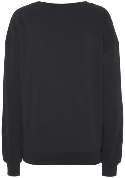 Pullover|Shirts|LASCANA Sweatshirt schwarz