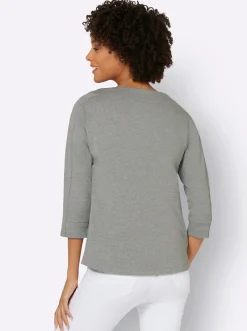 Shirts| Sweatshirt grau-meliert