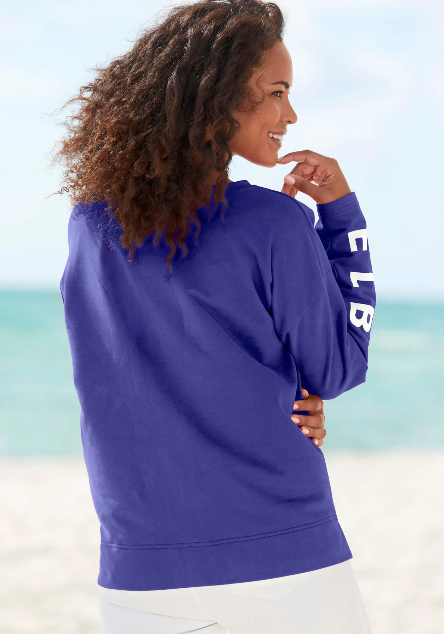 Strandmode|Elbsand Sweatshirt blau
