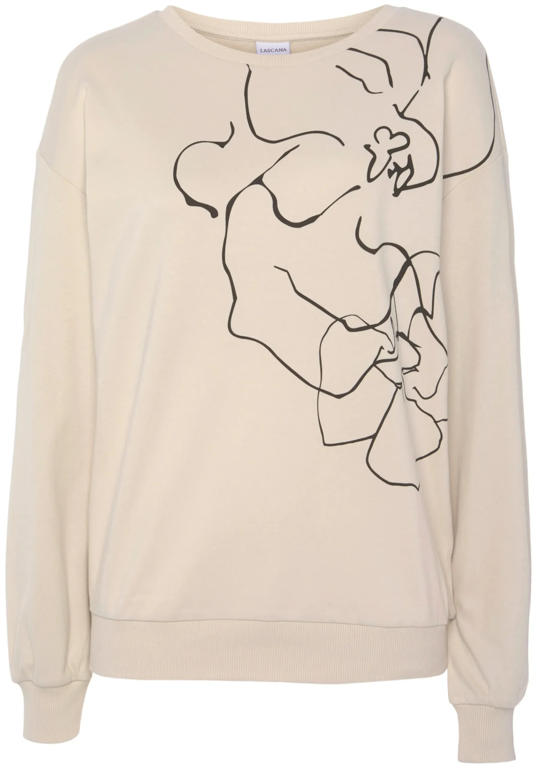 Pullover|LASCANA Sweatshirt creme