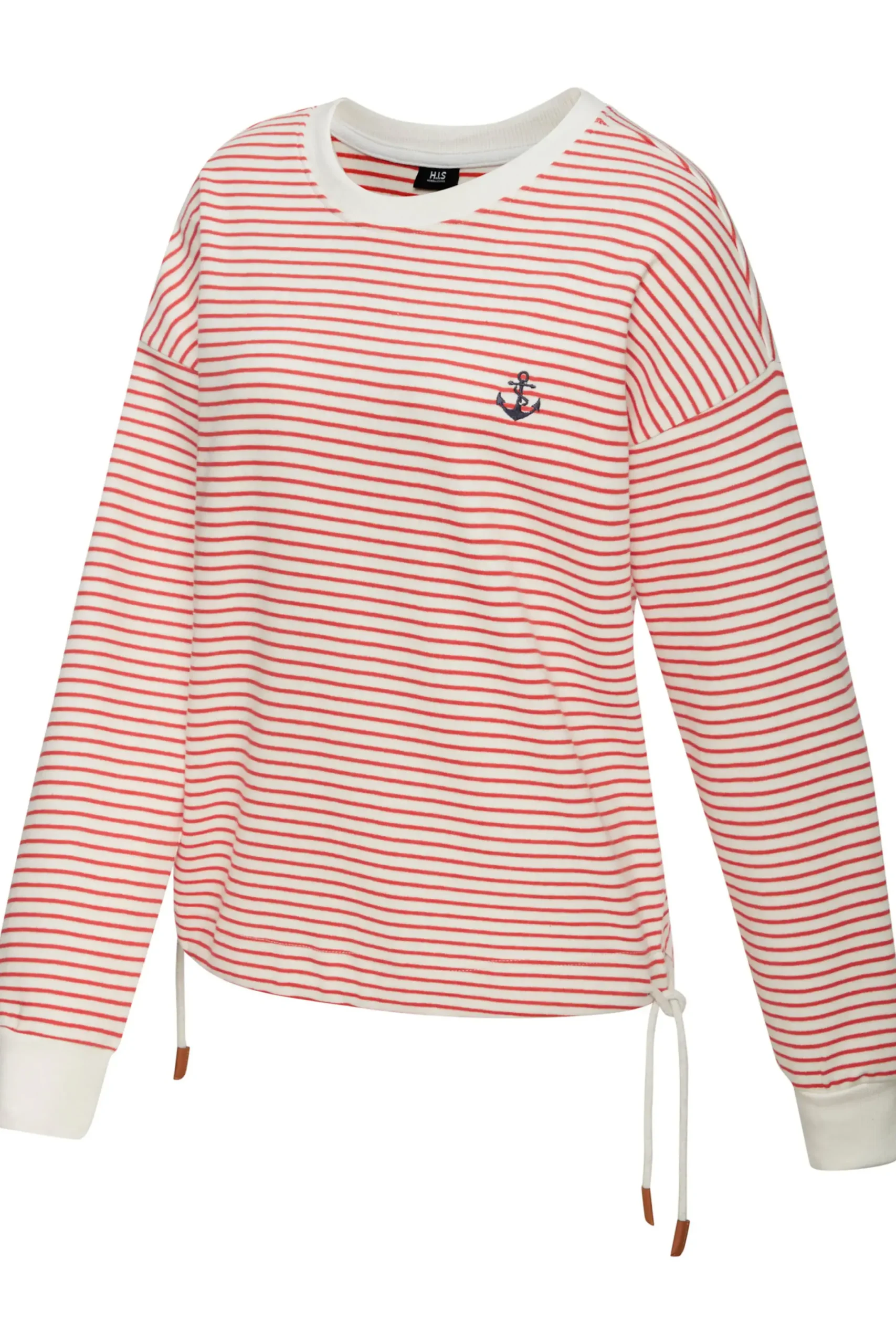 Homewear|Homewear|H.I.S Sweatshirt rot-offwhite