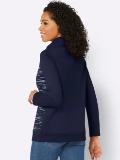 Shirts| Sweatshirt marine-bedruckt