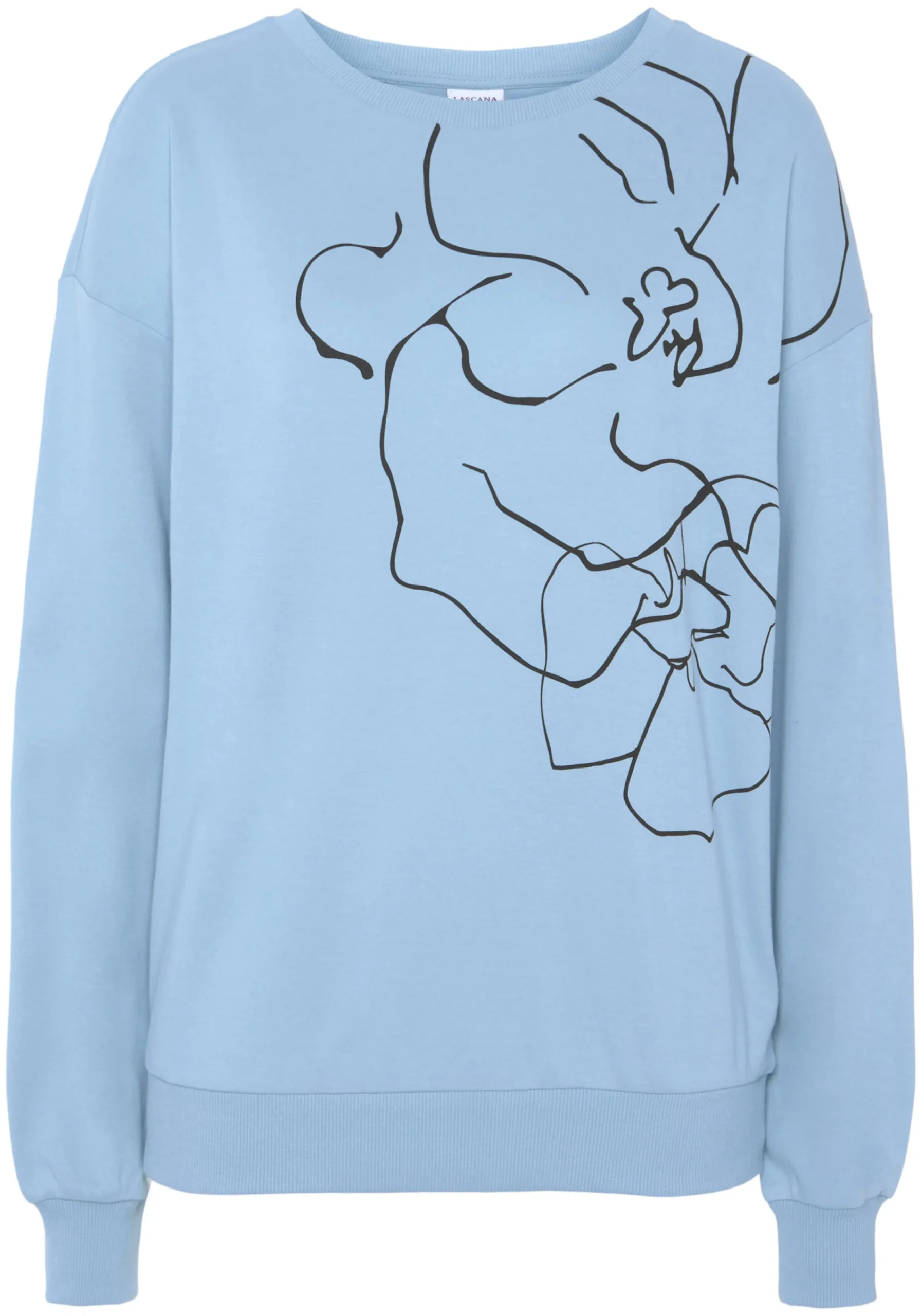 Strandmode|Pullover|LASCANA Sweatshirt hellblau