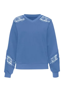 Pullover|Shirts|Vivance Sweatshirt royalblau