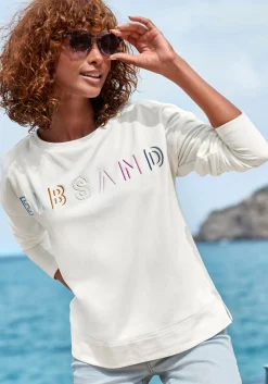 Strandmode|Pullover|Elbsand Sweatshirt weiß