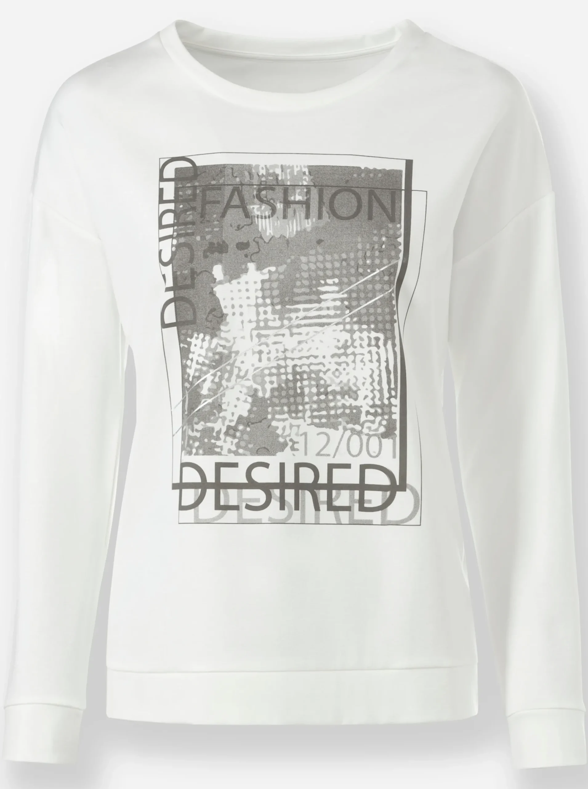 Pullover|heine Sweatshirt mit überschnittenen Schultern ecru