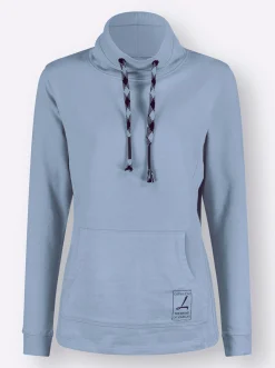 Pullover| Sweatshirt mit Känguru-Tasche bleu