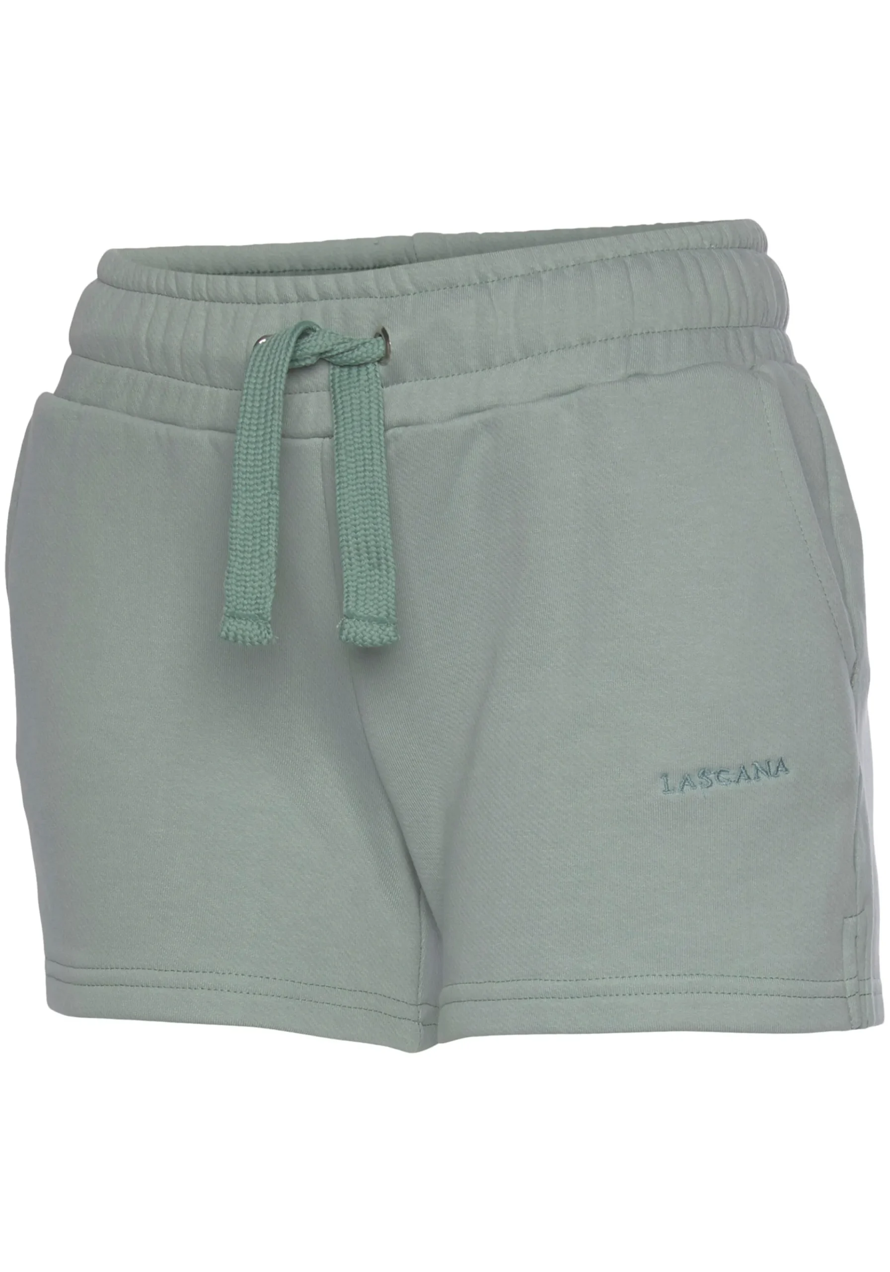 Strandmode|LASCANA Sweatshorts salbeigrün