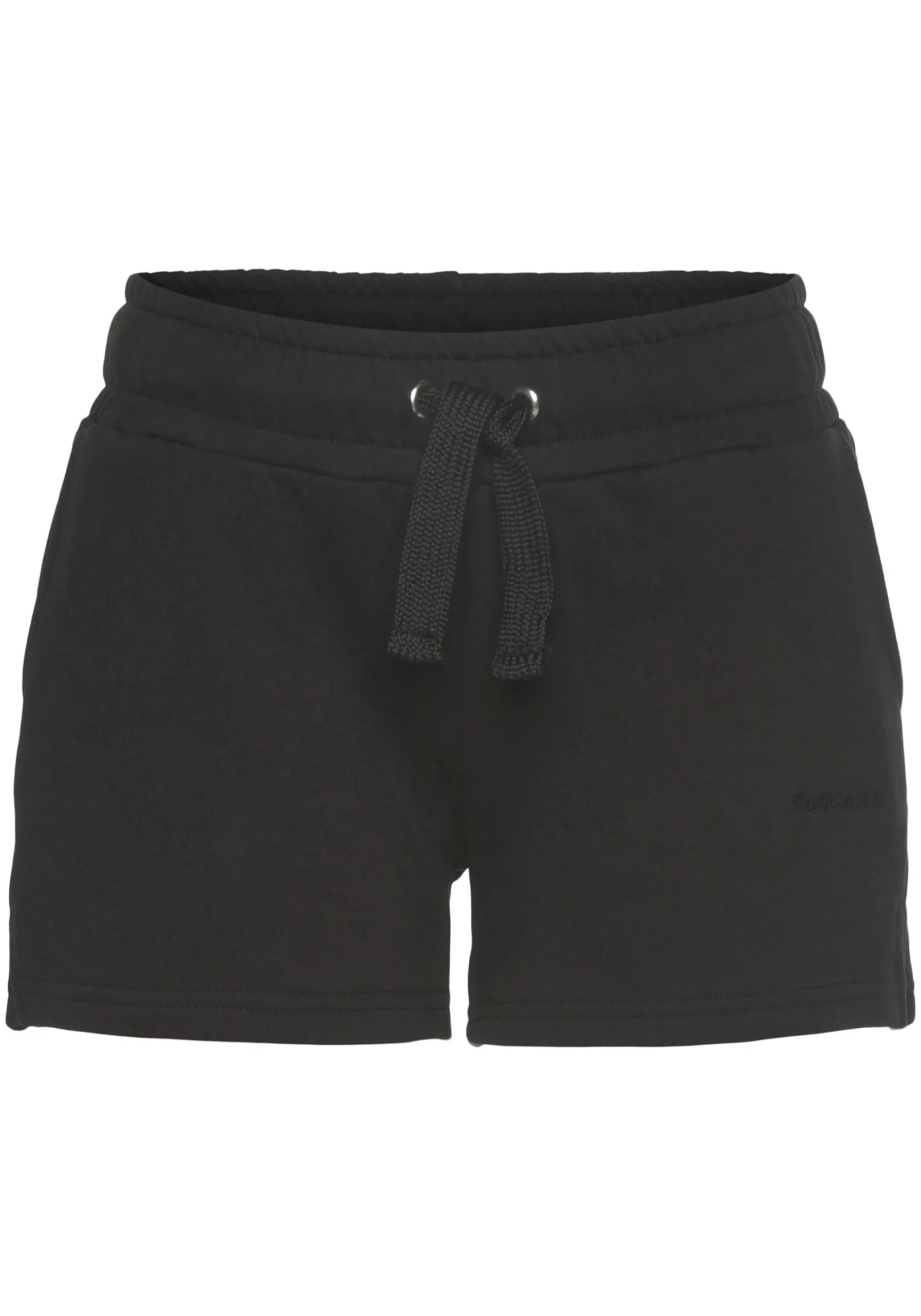 Strandmode|Hosen|LASCANA Sweatshorts schwarz