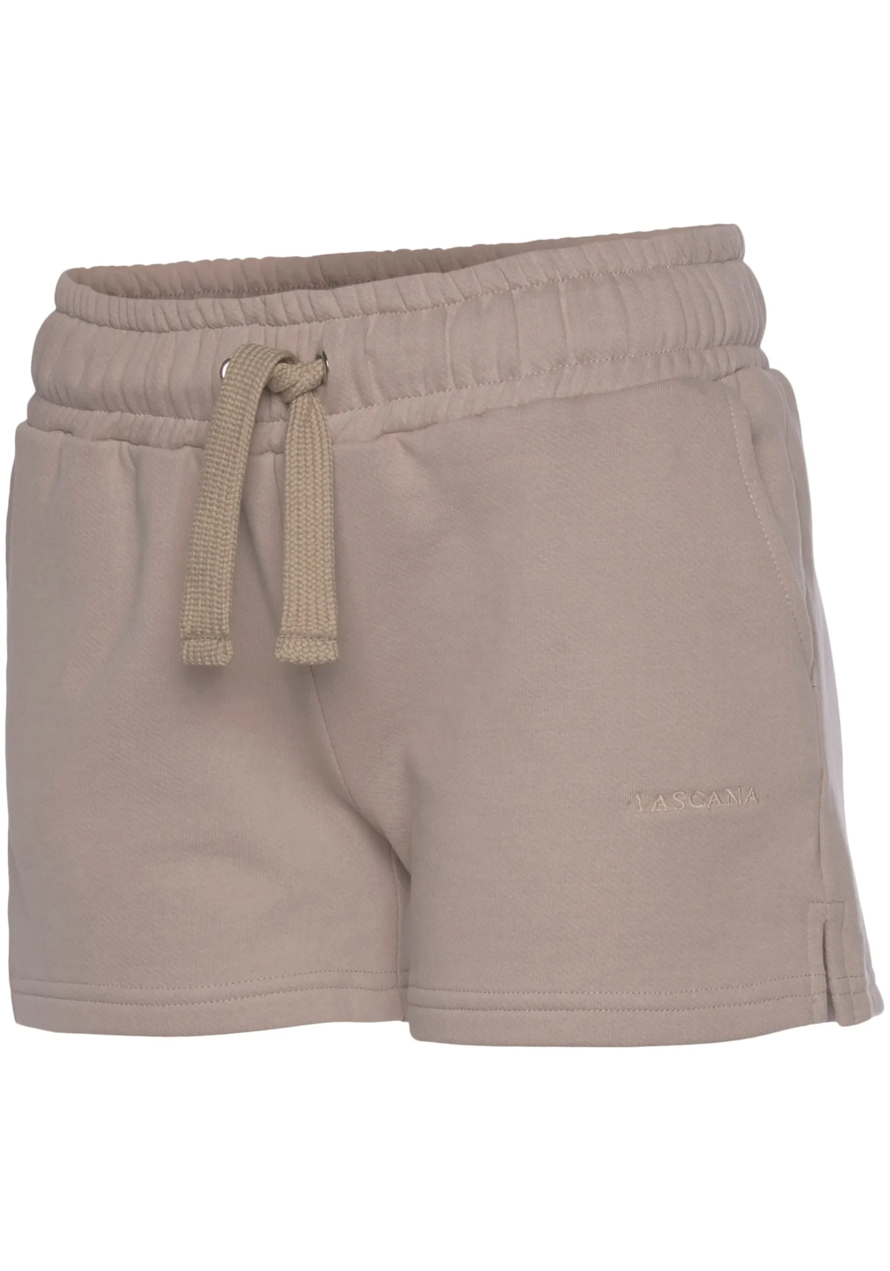 Strandmode|LASCANA Sweatshorts taupe