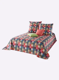 Tagesdecken|heine home Tagesdecke rot-bunt
