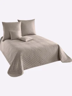 Tagesdecken|heine home Tagesdecke taupe
