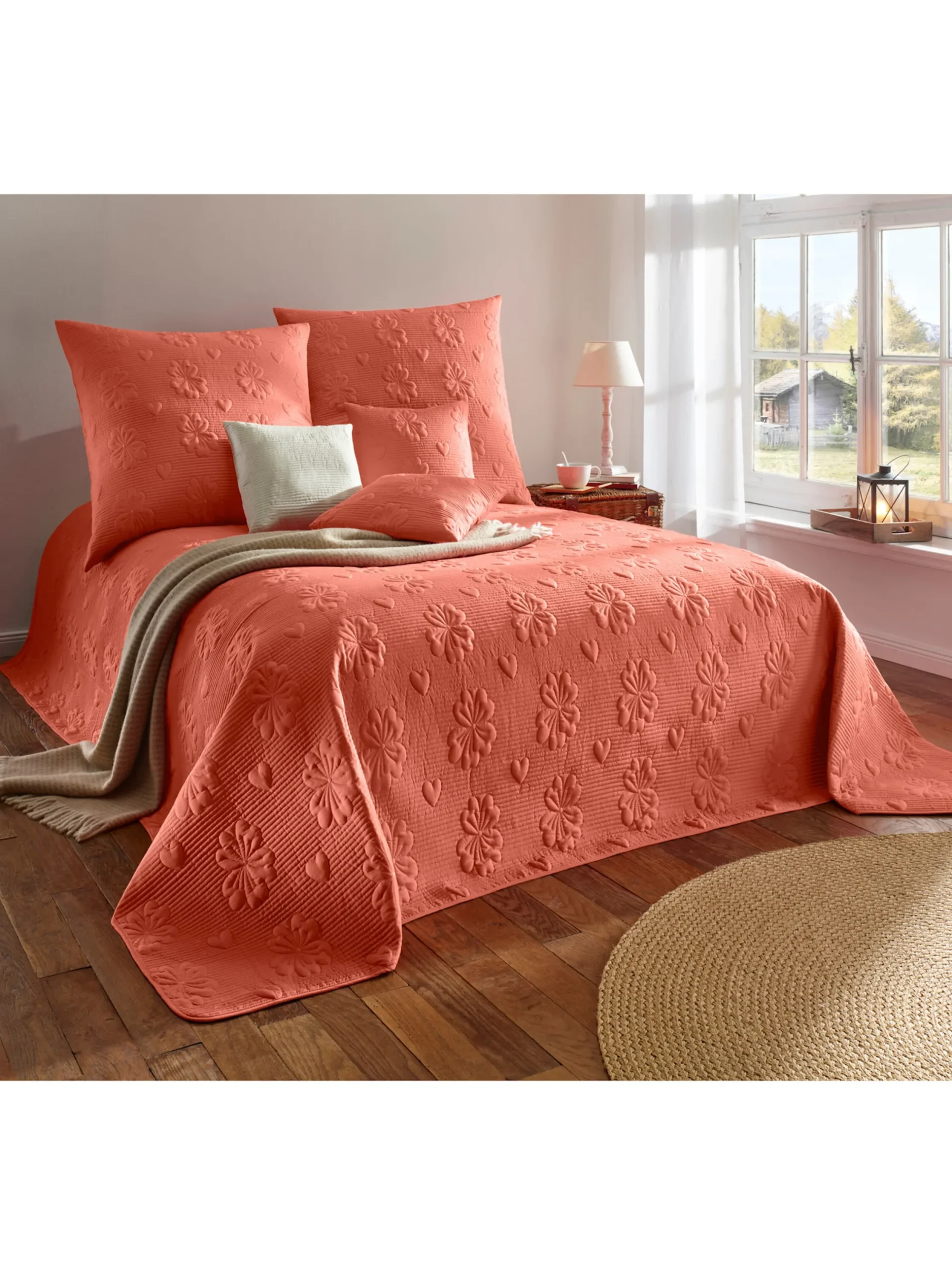 Tagesdecken|heine home Tagesdecke terracotta
