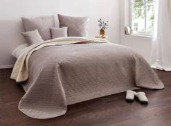 Tagesdecken|heine home Tagesdecke taupe-ecru