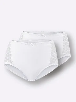 Unterhosen|wäschepur Taillenslip weiß