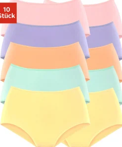 Unterhosen|petite fleur Taillenslip rosa,lila,orange,grün,gelb