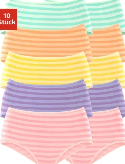 Unterhosen|petite fleur Taillenslip grün,orange,gelb,lila,rosa