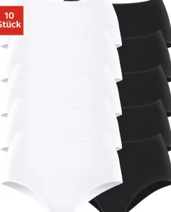 Unterhosen|petite fleur Taillenslip weiß,schwarz