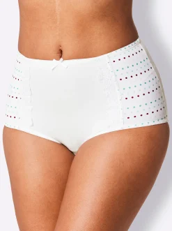 Unterhosen|wäschepur Taillenslip weiß-bedruckt