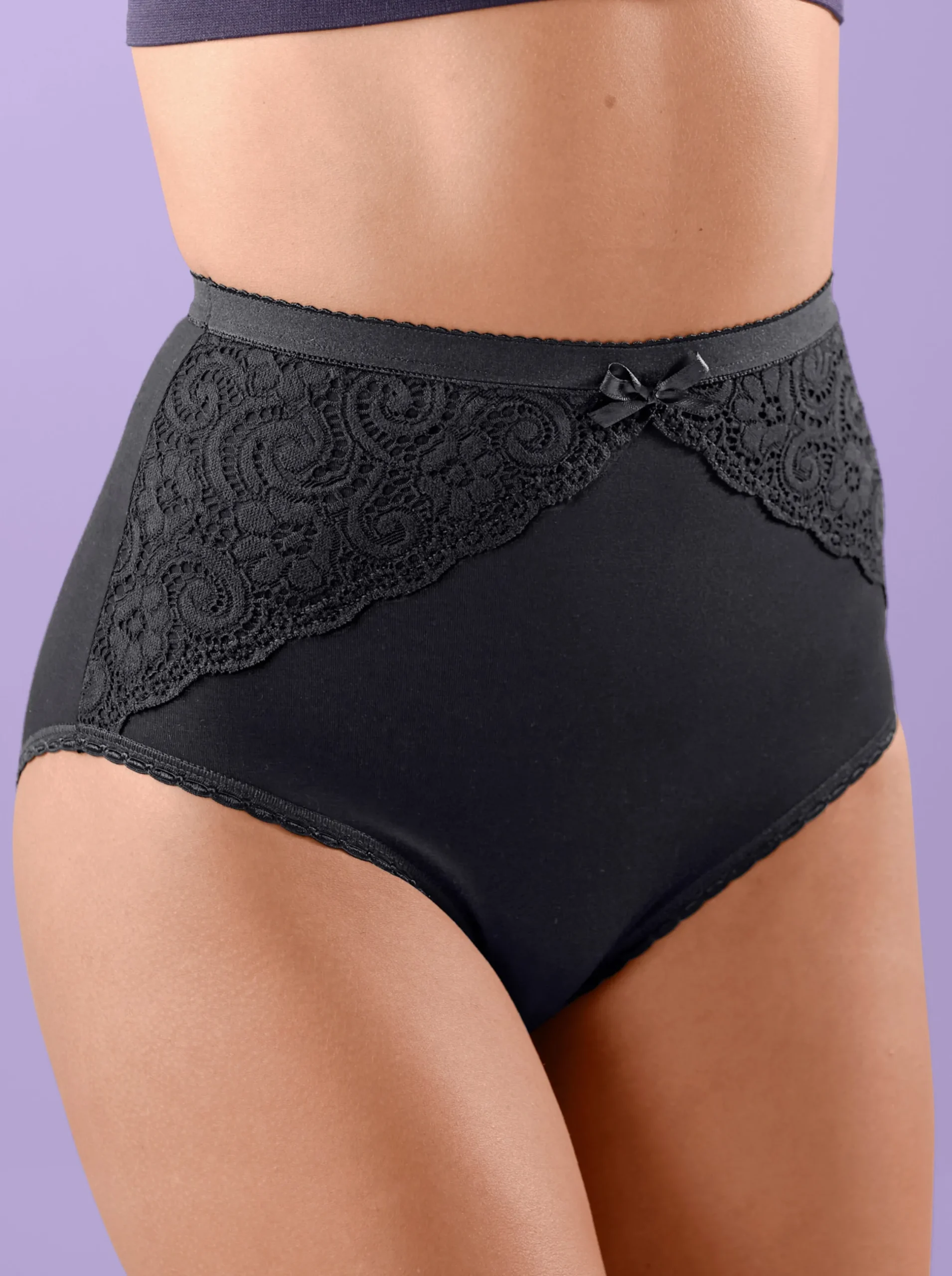 Unterhosen|wäschepur Taillenslip schwarz
