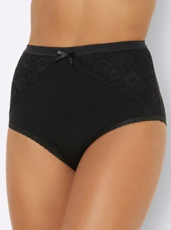 Unterhosen|wäschepur Taillenslip schwarz