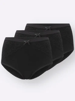 Unterhosen|wäschepur Taillenslip schwarz