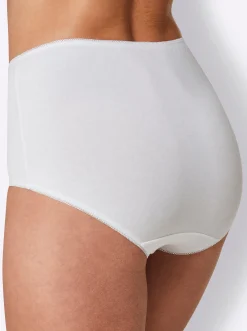 Unterhosen|wäschepur Taillenslip weiß+magenta+marine+jade