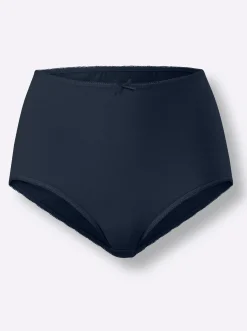 Unterhosen|wäschepur Taillenslip weiß+magenta+marine+jade