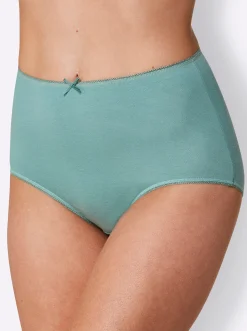 Unterhosen|wäschepur Taillenslip weiß+magenta+marine+jade