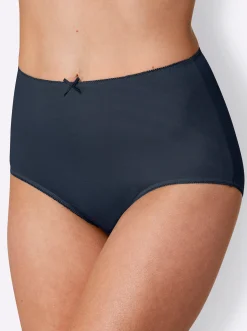 Unterhosen|wäschepur Taillenslip weiß+magenta+marine+jade