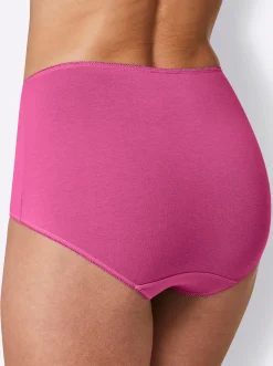 Unterhosen|wäschepur Taillenslip weiß+magenta+marine+jade