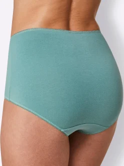 Unterhosen|wäschepur Taillenslip weiß+magenta+marine+jade