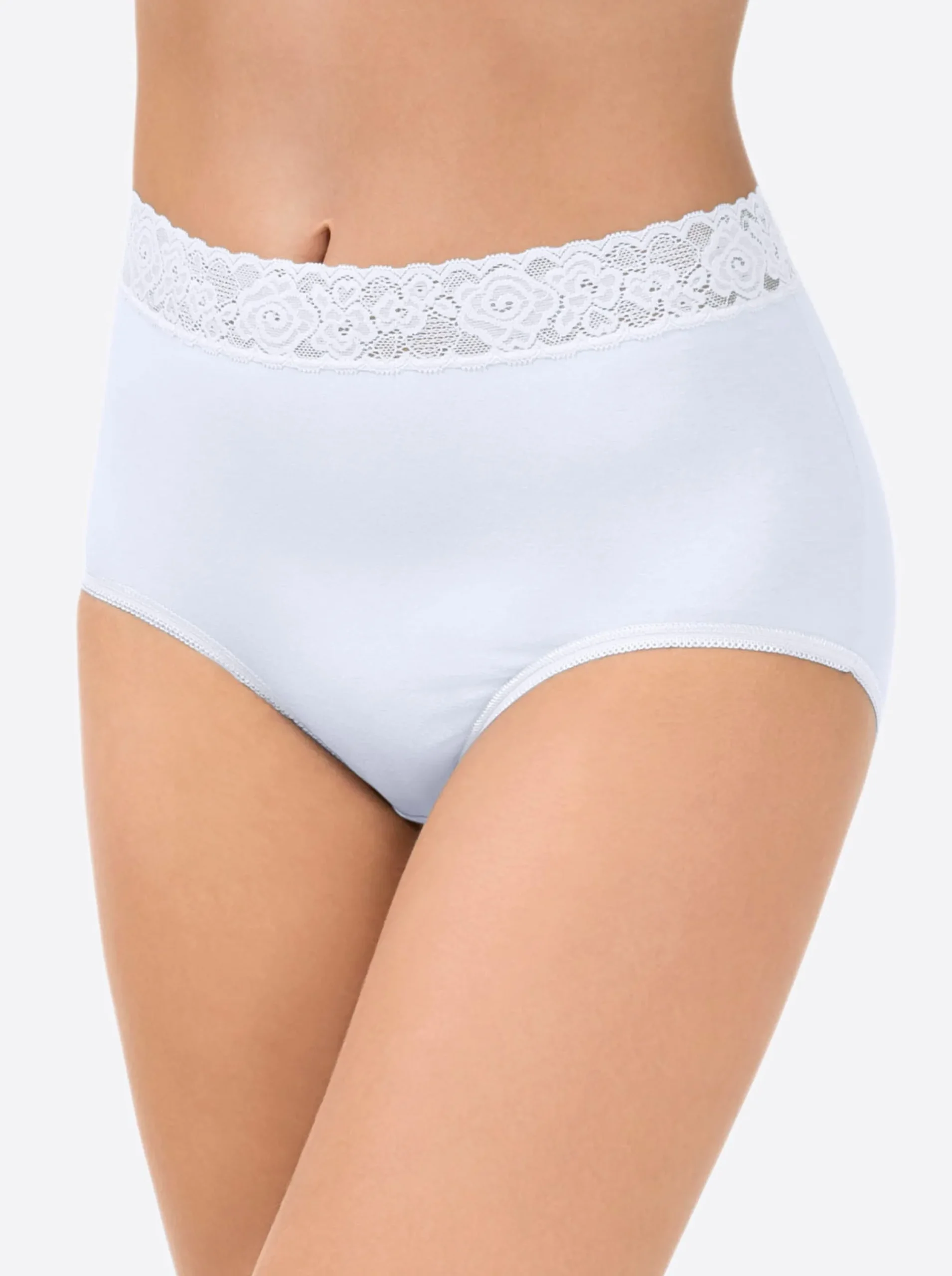 Unterhosen|wäschepur Taillenslip weiß