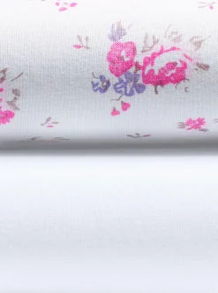 Unterhosen|wäschepur Taillenslip 5xrosé-bedruckt+5xweiß-uni