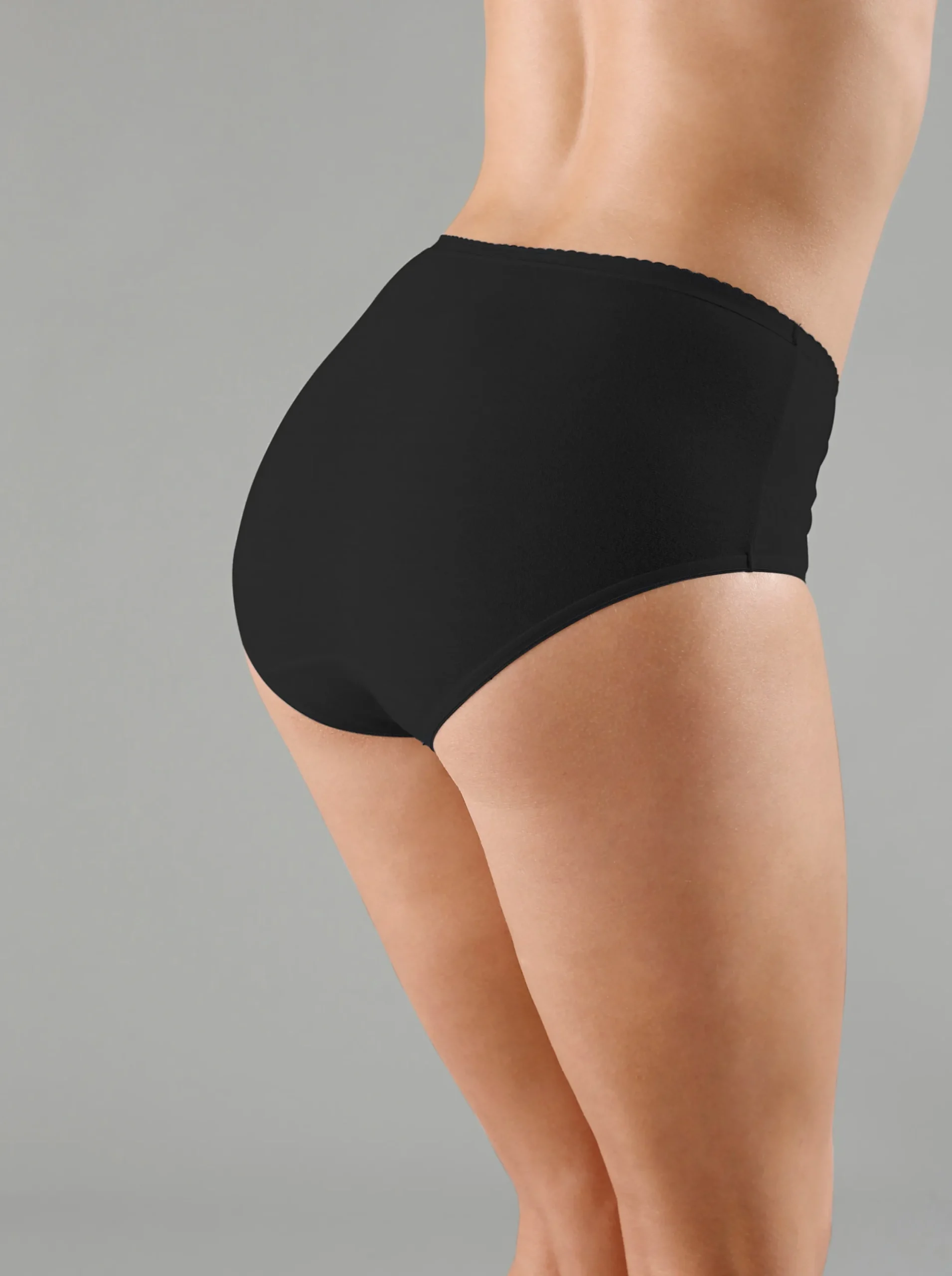 Unterhosen|wäschepur Taillenslip 5xweiß+5xschwarz