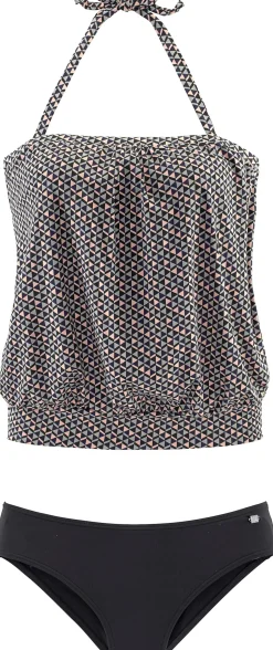 Tankinis|JETTE Tankini schwarz-grau