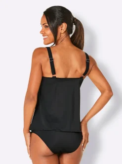 Tankinis| Tankini schwarz-braun-bedruckt