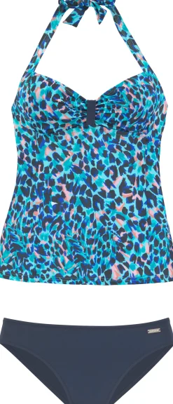 Tankinis|LASCANA Tankini türkis-bedruckt
