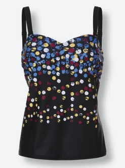Tankinis|feel good Tankini-Top schwarz-getupft