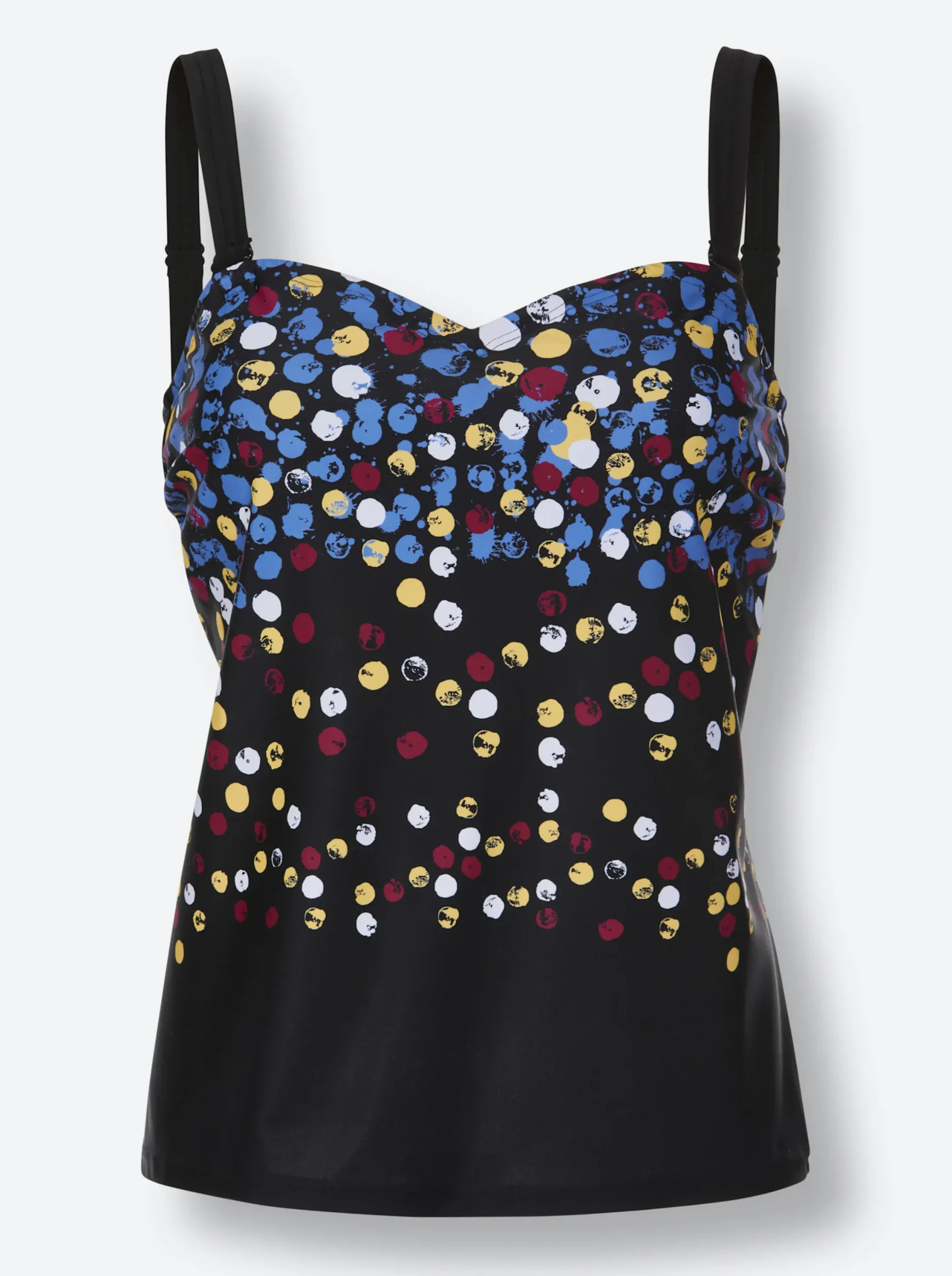 Tankinis|feel good Tankini-Top schwarz-getupft